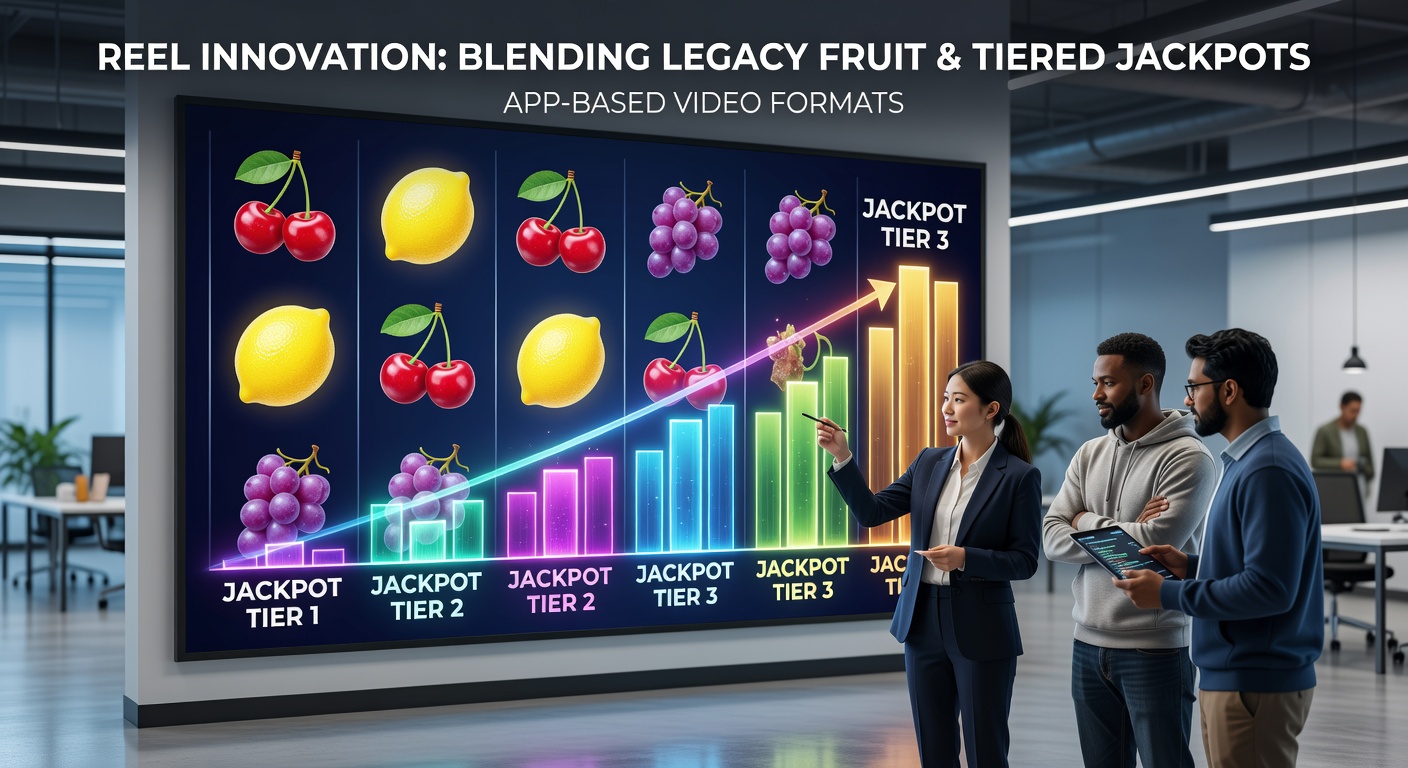 Reel innovation teams combining classic fruit symbols with tiered jackpot mechanics in mobile slot interfaces