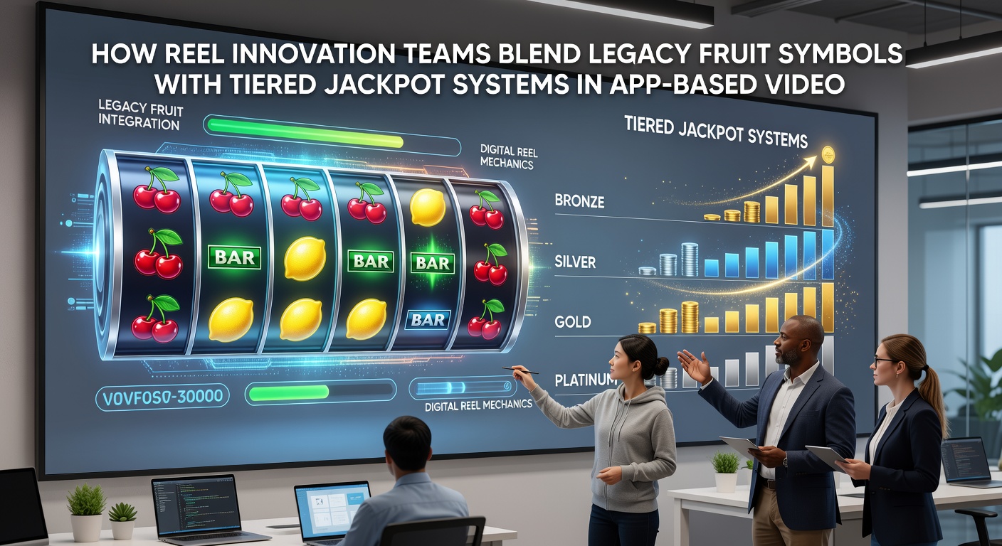 Mobile interface showing fruit symbols triggering different jackpot tiers in an app-based slot game