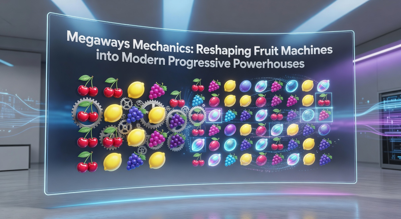 Vibrant display of a Megaways slot machine screen showing cascading reels and dynamic paylines exploding with wins
