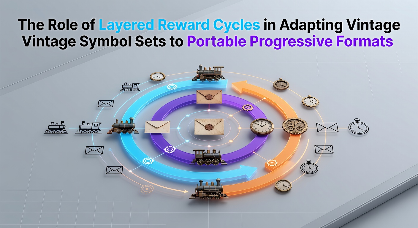 Vintage slot symbols integrated into mobile progressive game interface showing layered reward indicators